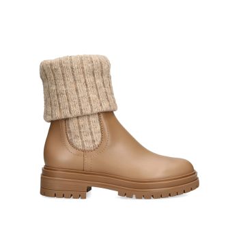 Calf High Leather Boots